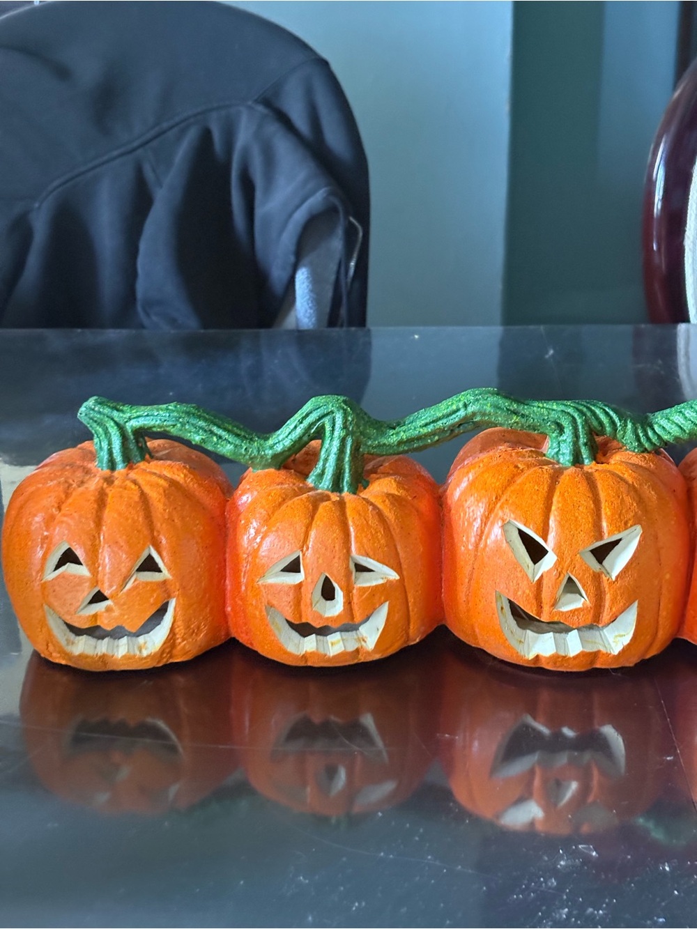 Halloween Pumpkin Jack-O'-Lantern Set - Lights Sounds Working - Picture 2 of 16
